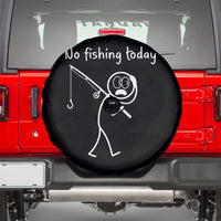 Funny Angler Gift Spare Tire Cover No Fishing Today