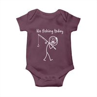 Funny Angler Gift Baby Onesie No Fishing Today
