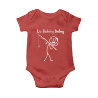 Funny Angler Gift Baby Onesie No Fishing Today