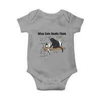 Funny Physics Cat Meme Baby Onesie What Cats Really Think