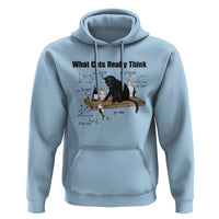 Funny Physics Cat Meme Hoodie What Cats Really Think