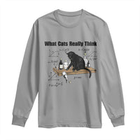Funny Physics Cat Meme Long Sleeve Shirt What Cats Really Think