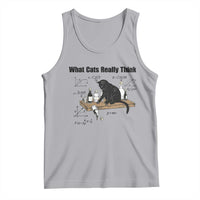 Funny Physics Cat Meme Tank Top What Cats Really Think