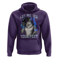 Funny Alpha Wolf Ironic Meme Hoodie Let Me See Your Feet