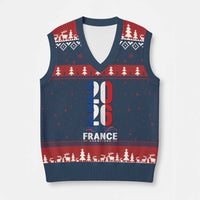 Vintage France Soccer Fan V-Neck Knit Sweater Vest French Football Pride 2026