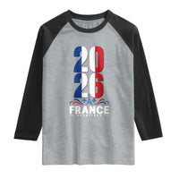 Vintage France Soccer Fan Raglan Shirt French Football Pride 2026