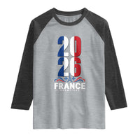 Vintage France Soccer Fan Raglan Shirt French Football Pride 2026