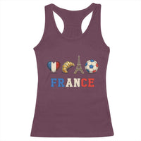 French Football Fan Racerback Tank Top France Soccer Game Day Gift