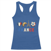 French Football Fan Racerback Tank Top France Soccer Game Day Gift
