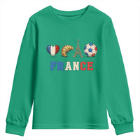 French Football Fan Youth Sweatshirt France Soccer Game Day Gift