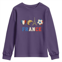 French Football Fan Youth Sweatshirt France Soccer Game Day Gift