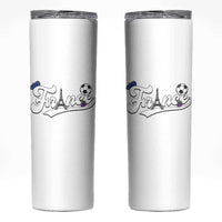 France Soccer Supporter Skinny Tumbler Game Day French Football Gift