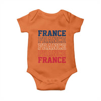 France Pride French Flag Patriotic Supporter Baby Onesie