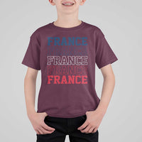 France Pride French Flag Patriotic Supporter T Shirt For Kid