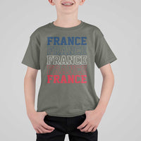 France Pride French Flag Patriotic Supporter T Shirt For Kid