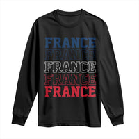 France Pride French Flag Patriotic Supporter Long Sleeve Shirt