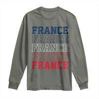 France Pride French Flag Patriotic Supporter Long Sleeve Shirt