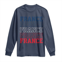 France Pride French Flag Patriotic Supporter Long Sleeve Shirt