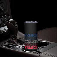France Pride French Flag Patriotic Supporter Skinny Tumbler