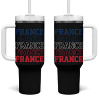 France Pride French Flag Patriotic Supporter Tumbler With Handle