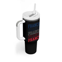 France Pride French Flag Patriotic Supporter Tumbler With Handle