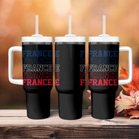 France Pride French Flag Patriotic Supporter Tumbler With Handle