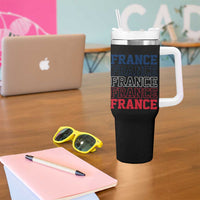 France Pride French Flag Patriotic Supporter Tumbler With Handle