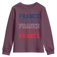 France Pride French Flag Patriotic Supporter Youth Sweatshirt