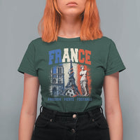 France Soccer Fan Passion T Shirt For Women Fierté Football French Supporter Gift