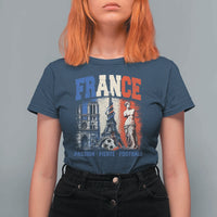 France Soccer Fan Passion T Shirt For Women Fierté Football French Supporter Gift
