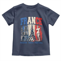 France Soccer Fan Passion Toddler T Shirt Fierté Football French Supporter Gift