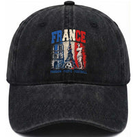 France Soccer Fan Passion Washed Cotton Baseball Cap Fierté Football French Supporter Gift