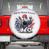Funny French Rooster Soccer Fan Spare Tire Cover Off To Watch France