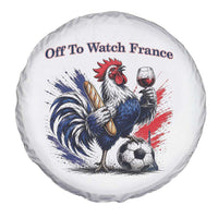 Funny French Rooster Soccer Fan Spare Tire Cover Off To Watch France