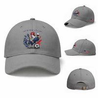 Funny French Rooster Soccer Fan Baseball Cap Off To Watch France