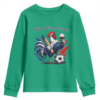 Funny French Rooster Soccer Fan Youth Sweatshirt Off To Watch France