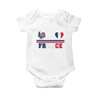 Patriotic France Soccer Fan Baby Onesie Fierté Football Française