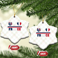 Patriotic France Soccer Fan Ceramic Ornament Fierté Football Française