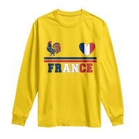 Patriotic France Soccer Fan Long Sleeve Shirt Fierté Football Française