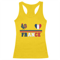 Patriotic France Soccer Fan Racerback Tank Top Fierté Football Française