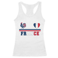 Patriotic France Soccer Fan Racerback Tank Top Fierté Football Française