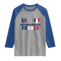 Patriotic France Soccer Fan Raglan Shirt Fierté Football Française