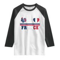 Patriotic France Soccer Fan Raglan Shirt Fierté Football Française