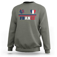 Patriotic France Soccer Fan Sweatshirt Fierté Football Française