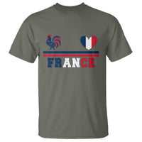 Patriotic France Soccer Fan T Shirt Fierté Football Française