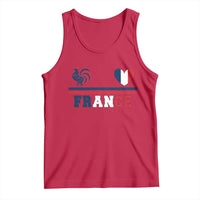 Patriotic France Soccer Fan Tank Top Fierté Football Française