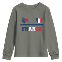 Patriotic France Soccer Fan Youth Sweatshirt Fierté Football Française