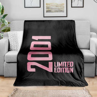 Vintage 25th Birthday Limited Edition 2001 Gift Throw Blanket