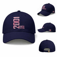Vintage 25th Birthday Limited Edition 2001 Gift Baseball Cap
