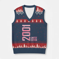 Vintage 25th Birthday Limited Edition 2001 Gift V-Neck Knit Sweater Vest